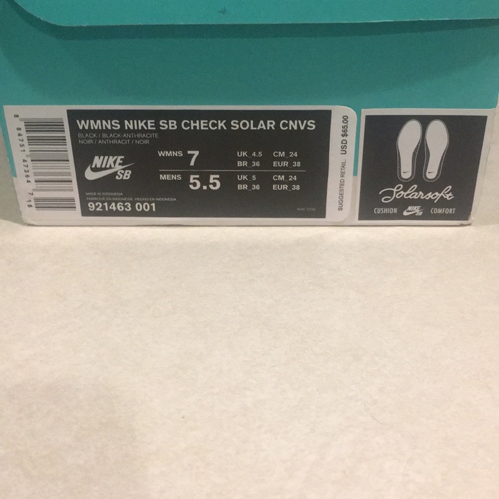 Unisex black Nike women’s men’s 5.5 new in box - Picture 4 of 12